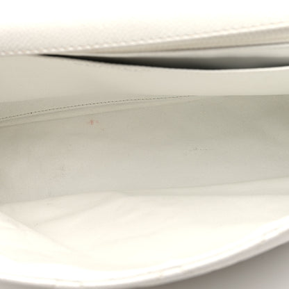 Chanel Caviar Quilted Jumbo Single Flap White 5 of 10