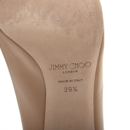 Jimmy Choo Kid Pointy Toe Romy 100 Pumps 39.5 Nude 9 of 10