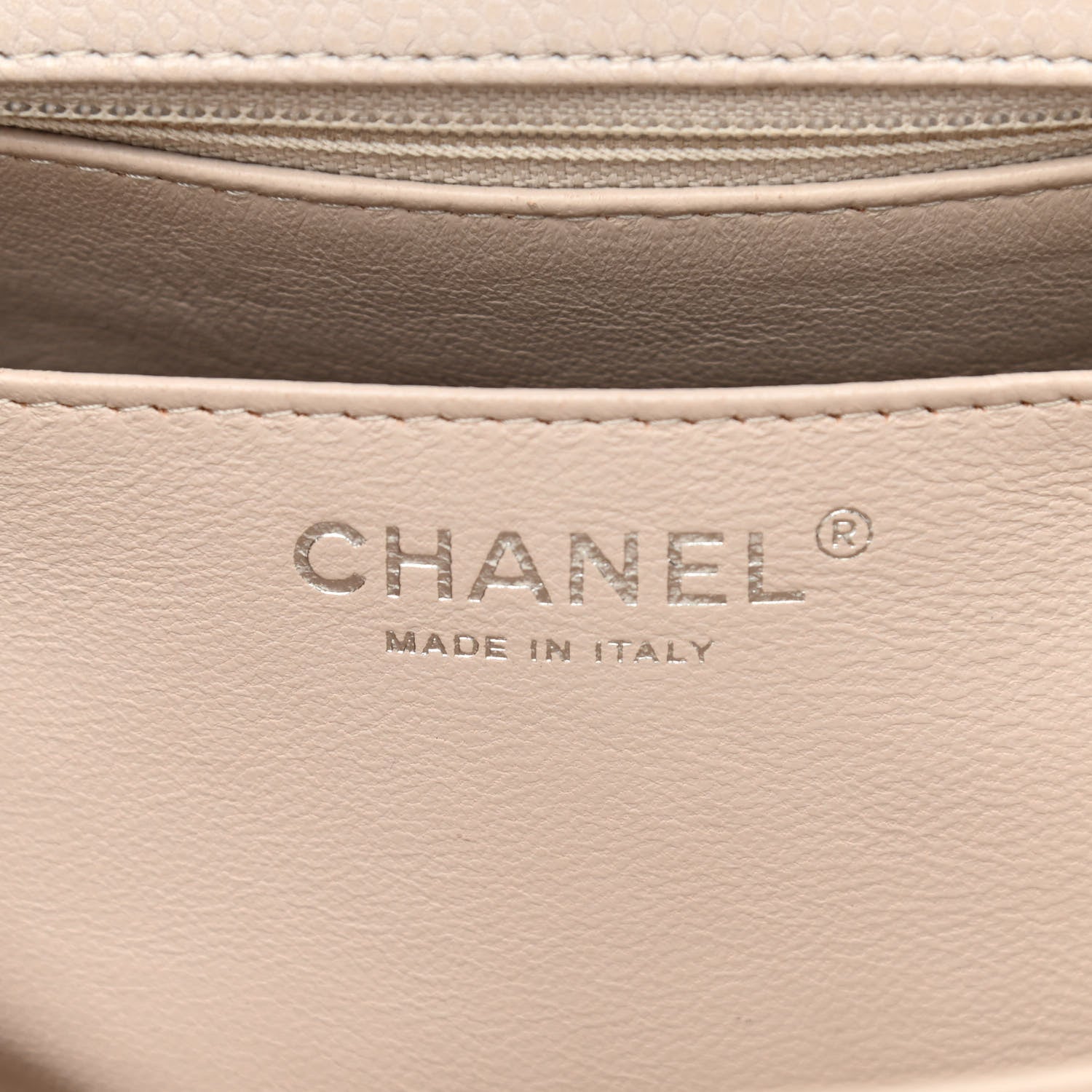 Chanel Caviar Quilted Jumbo Single Flap Ecru 6 of 10
