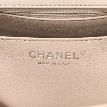 Chanel Caviar Quilted Jumbo Single Flap Ecru 6 of 10