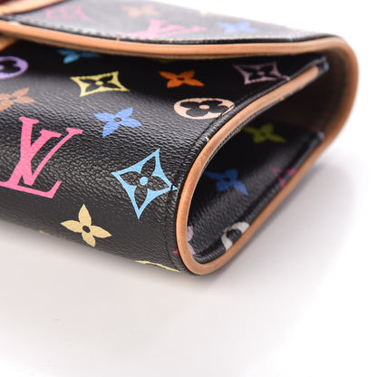 Louis Vuitton Monogram Multicolor Courtney Clutch Black 8 of 8