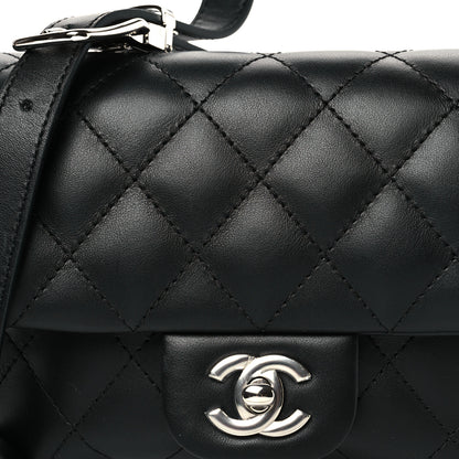 Chanel Calfskin Quilted CC Uniform Flap Belt Bag Black 8 of 10