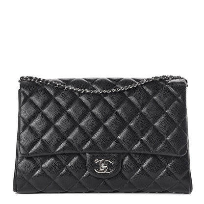 Chanel Caviar Quilted Clutch With Chain Flap Black 1 of 13