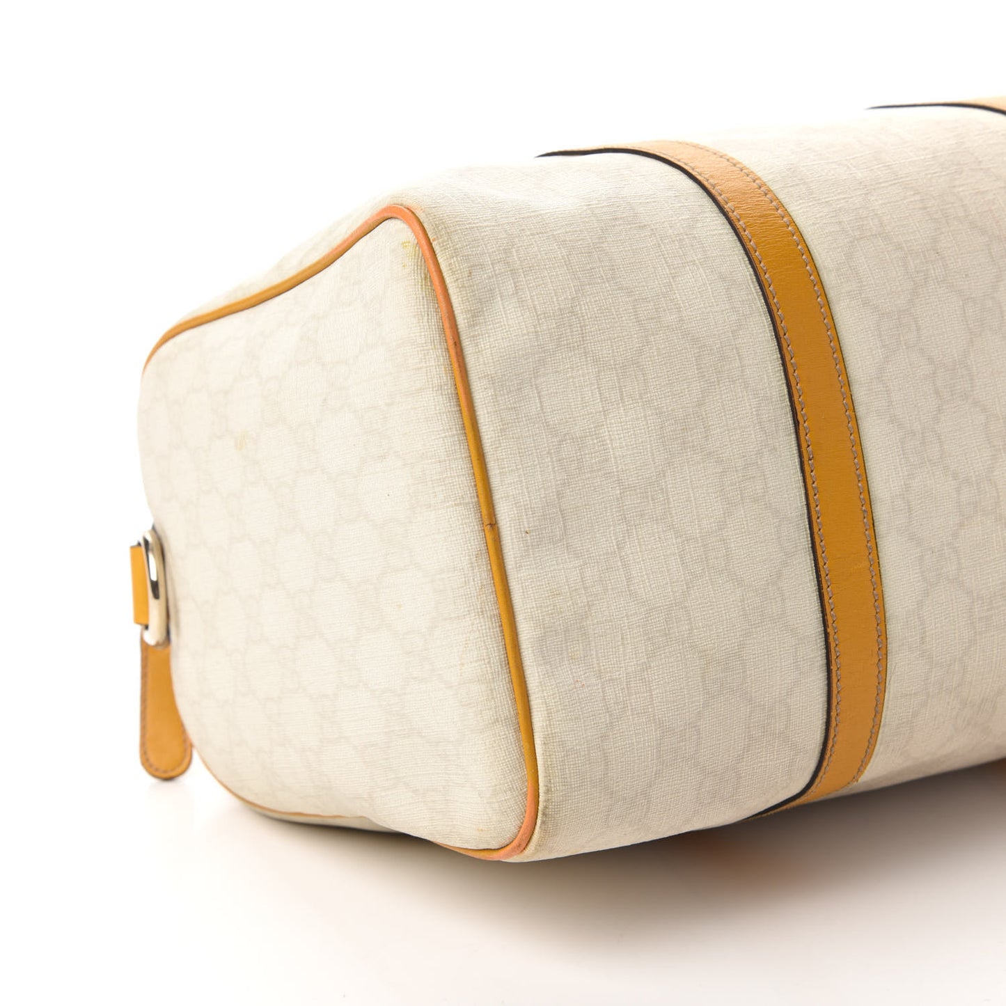 GG Plus Monogram Medium Joy Boston White Yellow