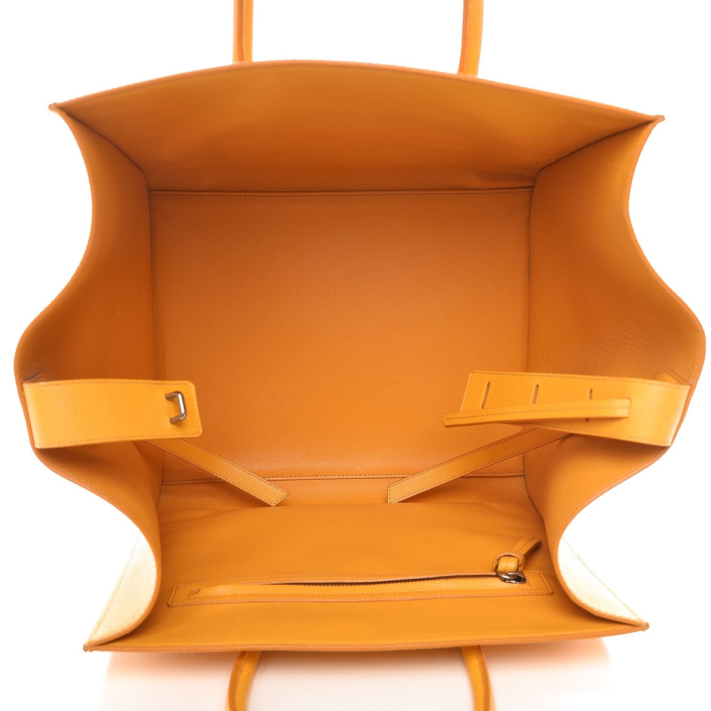 Grained Calfskin Medium Phantom Luggage Saffron