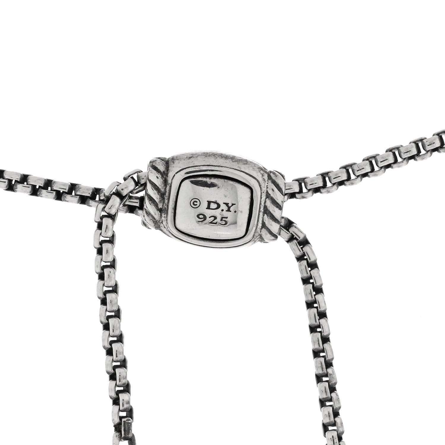 David Yurman Sterling Silver Diamond Black Onyx Chatelaine Y Necklace 4 of 4