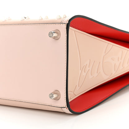 Christian Louboutin Calfskin Spikes Loubinthesky Medium Paloma Beige 10 of 16