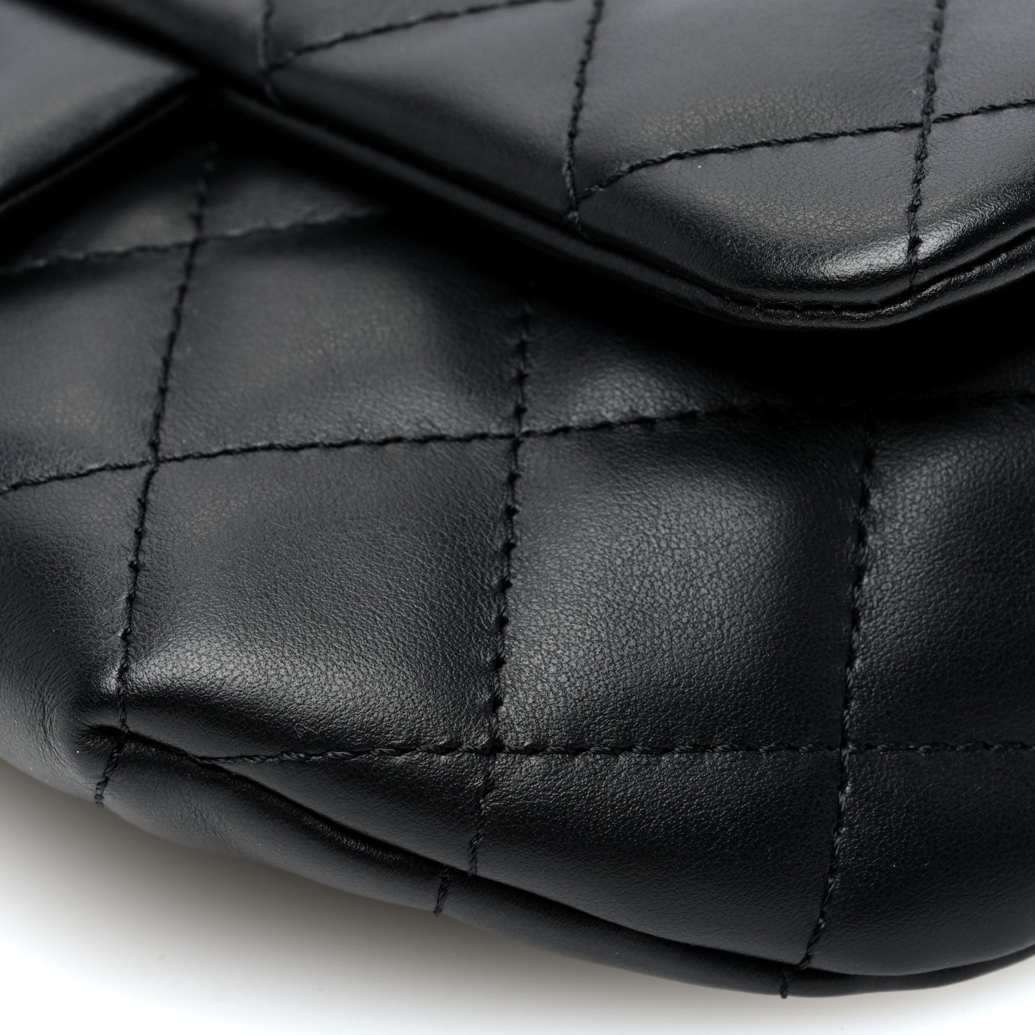 Chanel Calfskin Quilted CC Uniform Flap Belt Bag Black 10 of 10