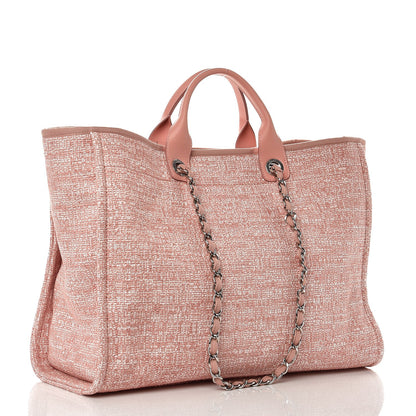 Chanel Canvas Large Deauville Tote Pink 4 of 8
