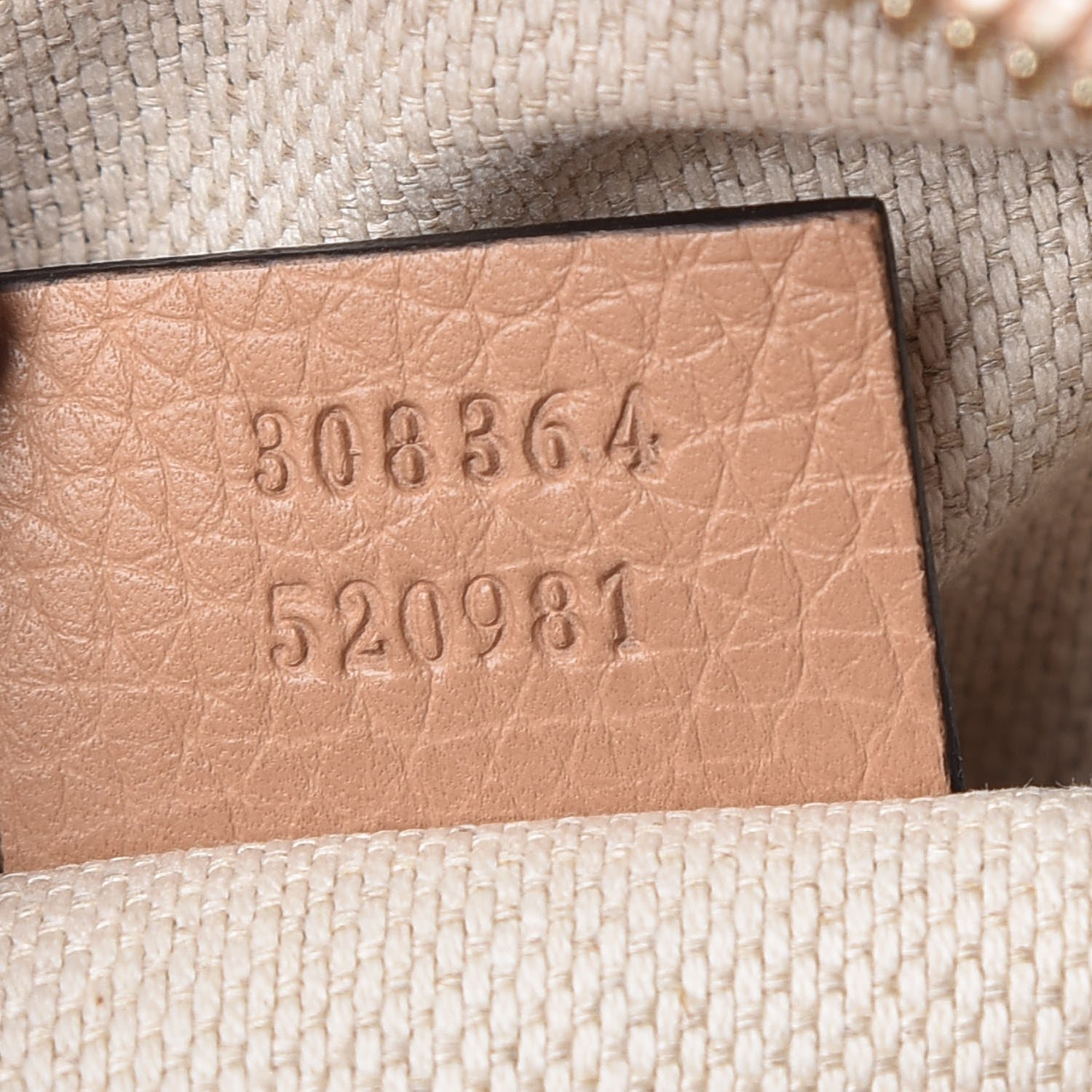 Gucci Pebbled Calfskin Small Soho Disco Bag Camelia 8 of 10