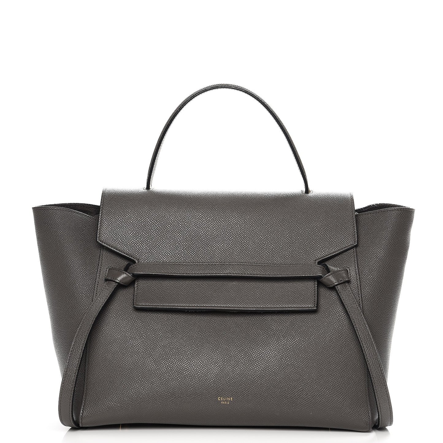 Grained Calfskin Mini Belt Bag Grey