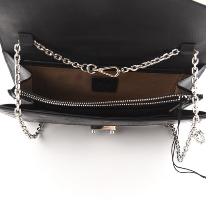 MCM Calfskin Ottomar Monogram Crossbody Bag Black 5 of 9