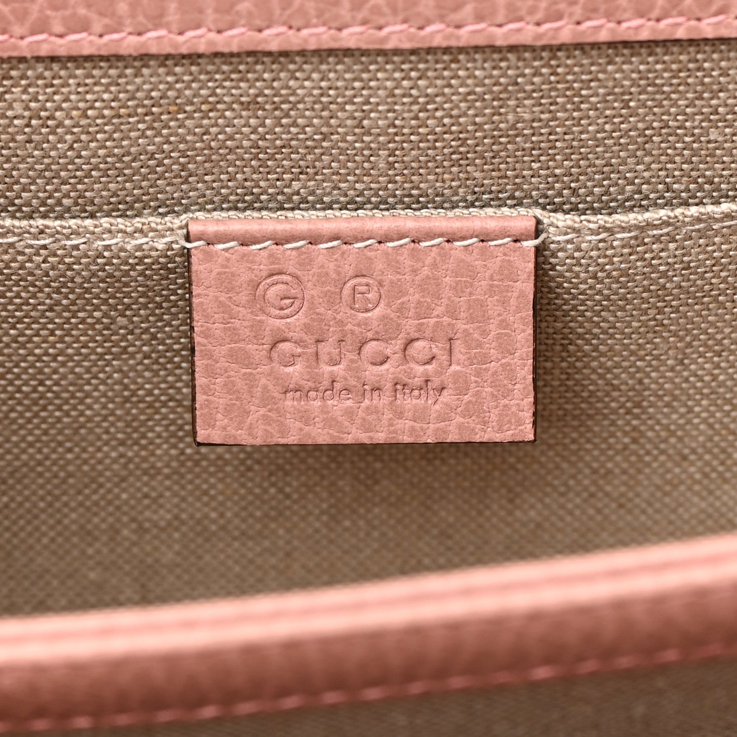 Gucci Dollar Calfskin Small Interlocking G Shoulder Bag Soft Pink 6 of 10