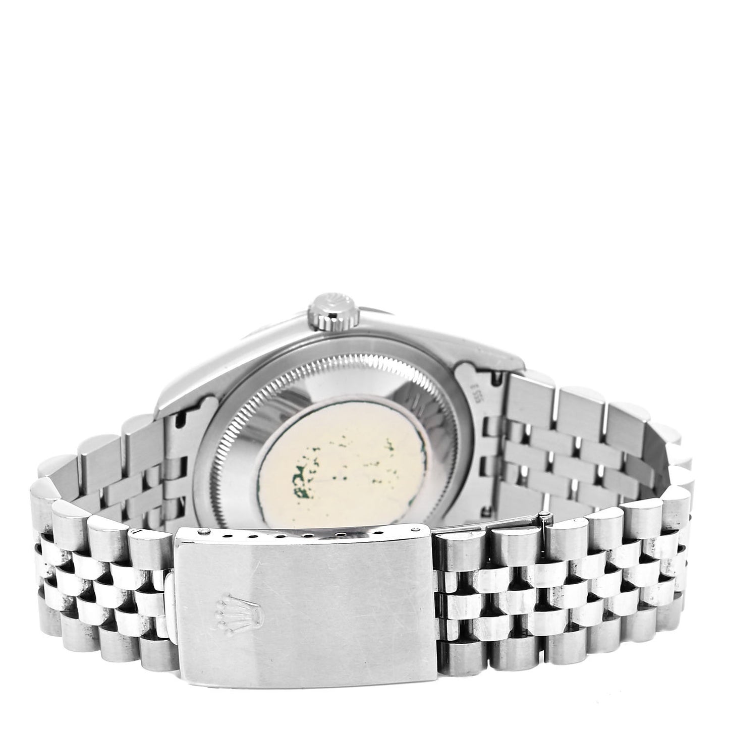 Stainless Steel 18K White Gold Diamond 36mm Oyster Perpetual Datejust Watch Black 16234