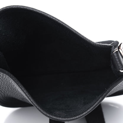 Hermes Taurillon Clemence Evelyne TPM Black 5 of 11