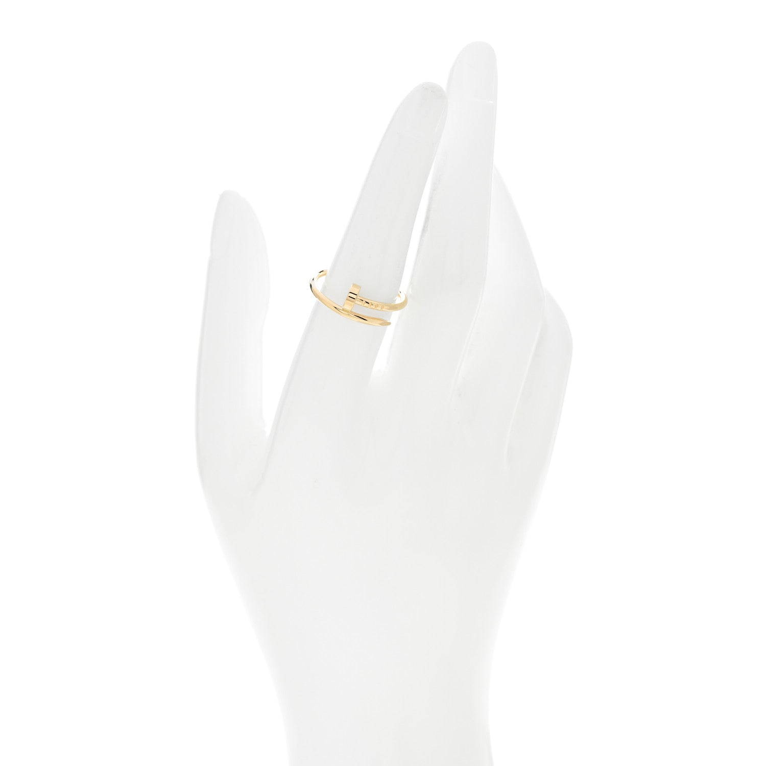 Cartier 18K Yellow Gold Small Juste Un Clou Ring 54 6.75 2 of 5