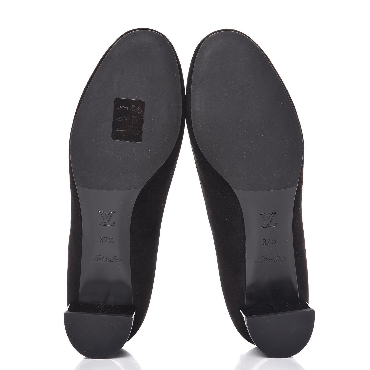 Louis Vuitton Suede Uniformes Pump 37.5 Black 5 of 9