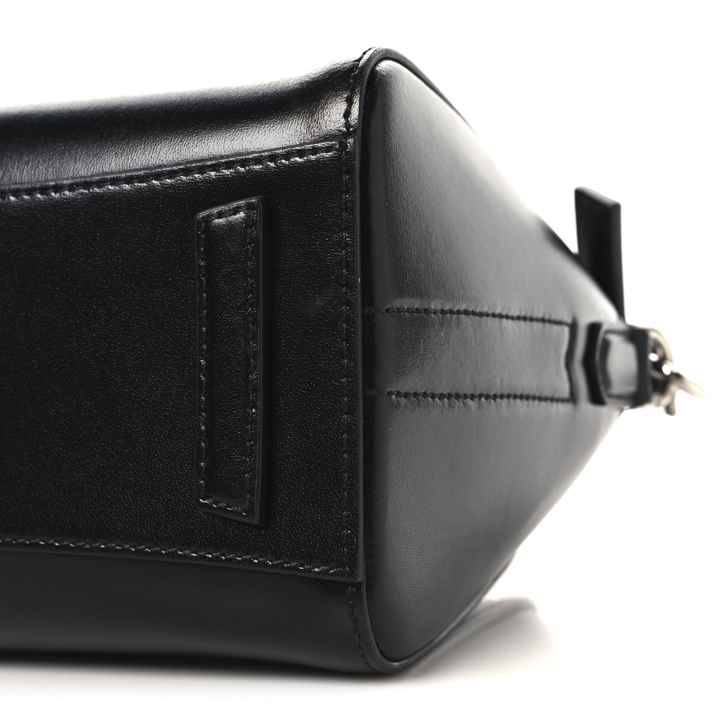 Shiny Lord Calfskin Mini Antigona Black