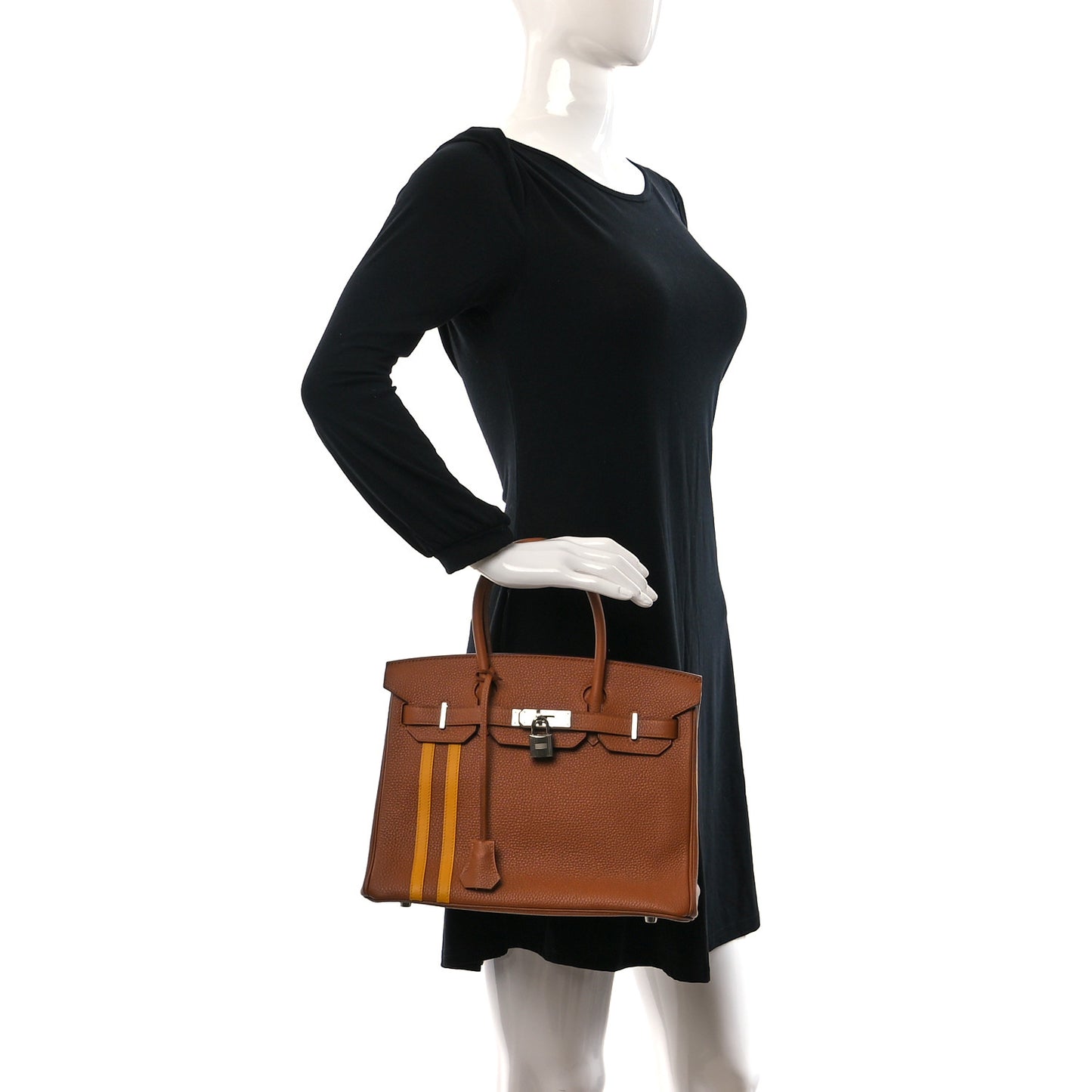 Togo Swift Officier Birkin 30 Gold Ambre