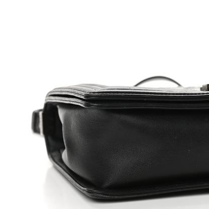 Chanel Calfskin Embossed New Medium Cordoba Boy Flap Black 8 of 9