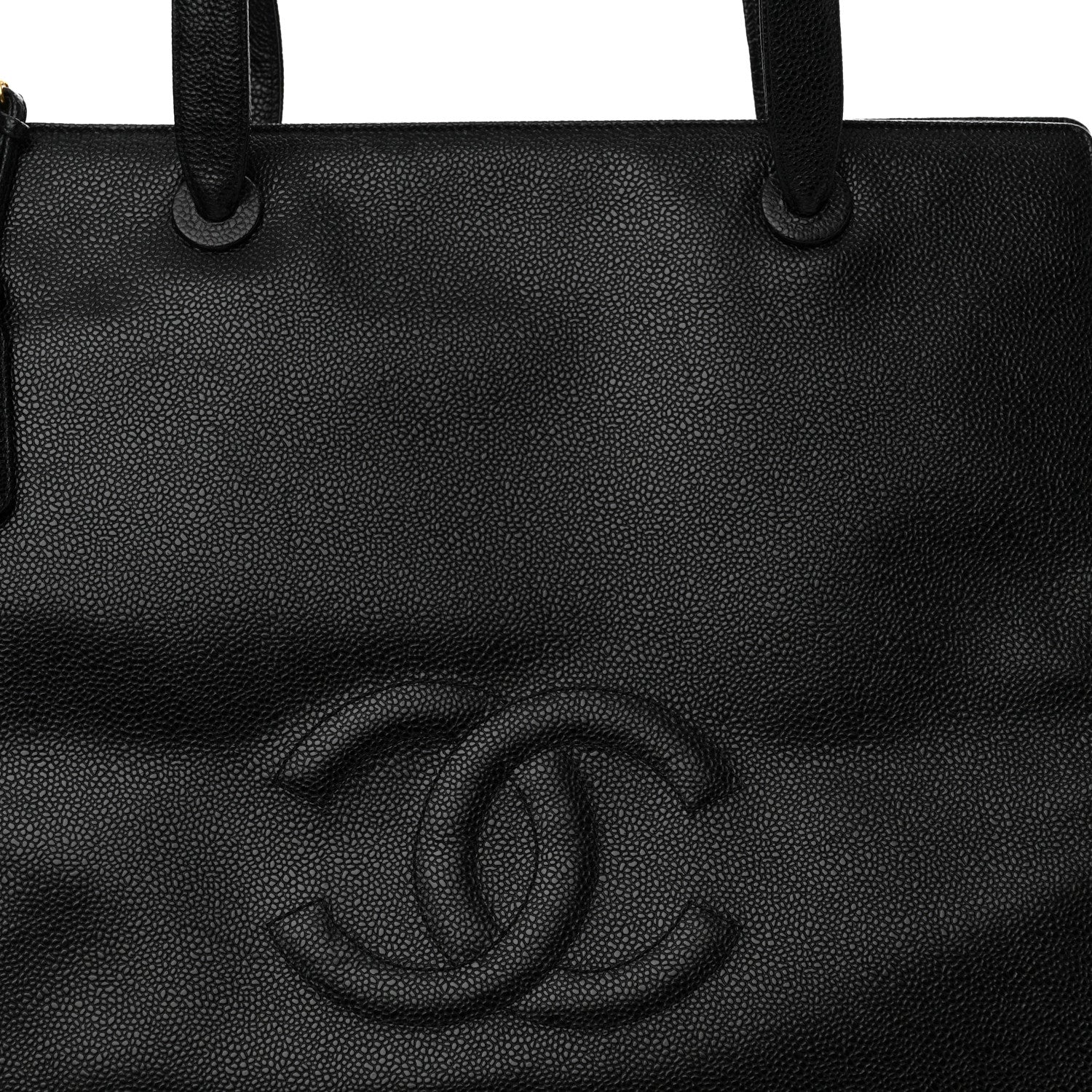 Chanel Caviar CC Tote Black 8 of 11