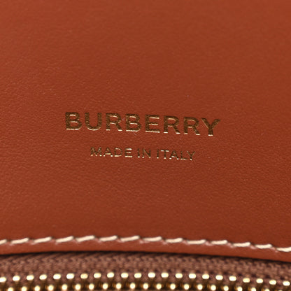 Burberry Calfskin Vintage Check Two Handle Title Bag Archive Beige 6 of 10