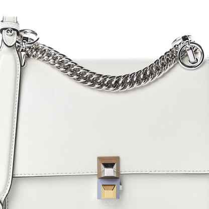 Fendi Vitello Liberty Studded Small Kan I Shoulder Bag Bianco 10 of 10