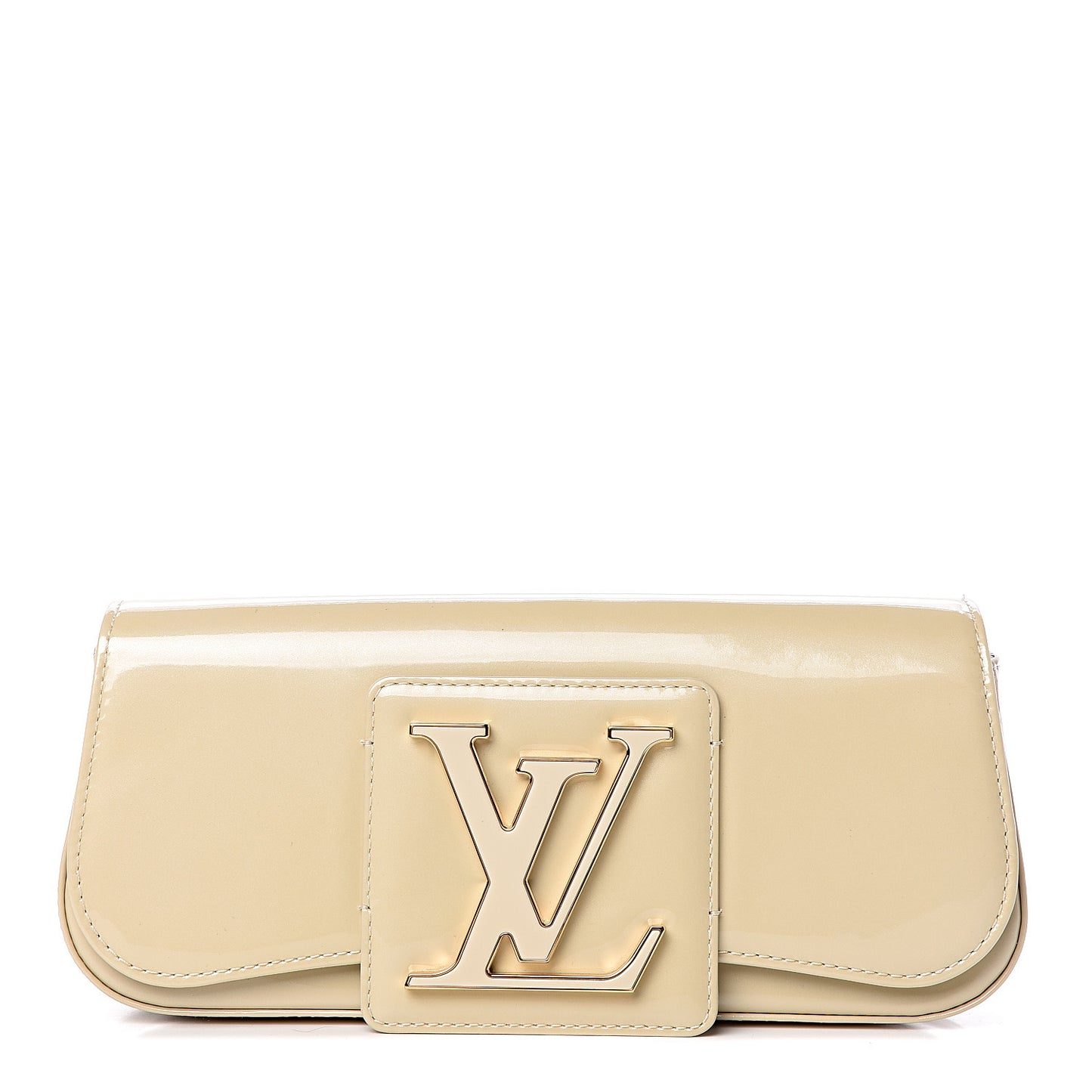 Patent Sobe Clutch Blanc Corail