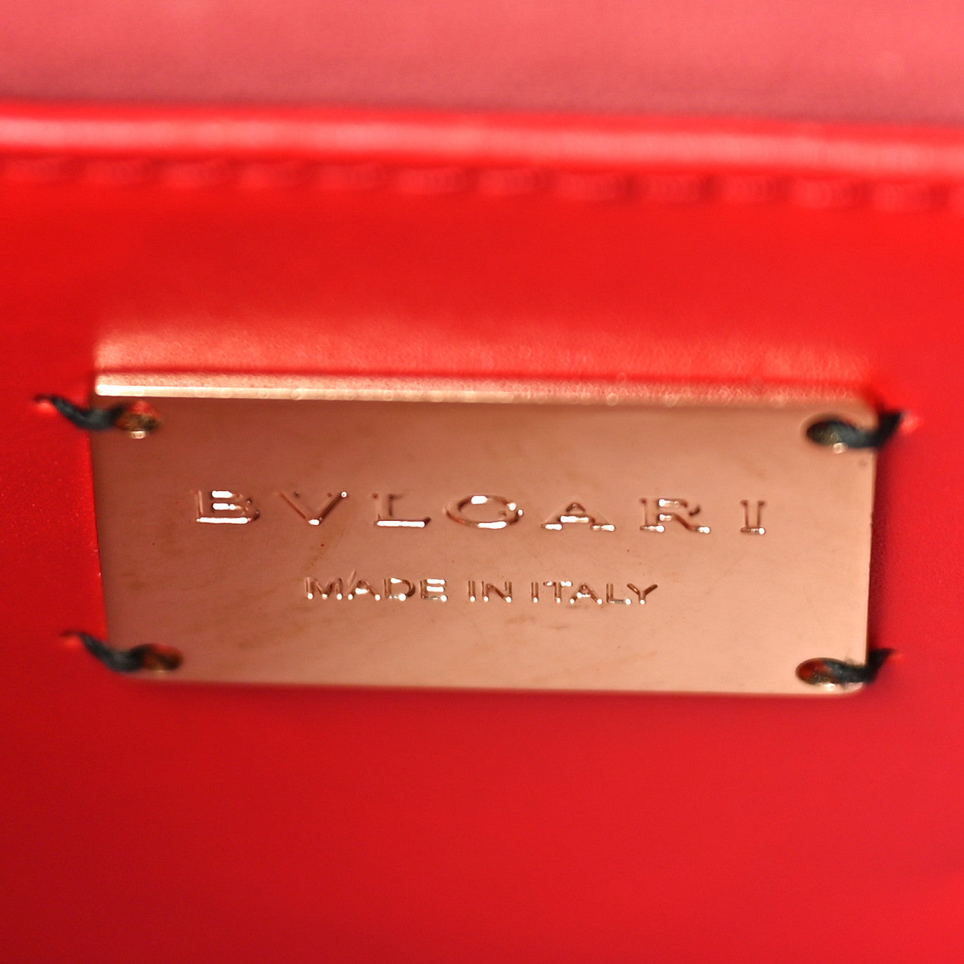 Bulgari Calfskin Embellished Serpenti Forever Crossbody Red 6 of 8