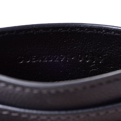 Saint Laurent Grain De Poudre Matelasse Chevron Monogram Credit Card Case Fog 11 of 14