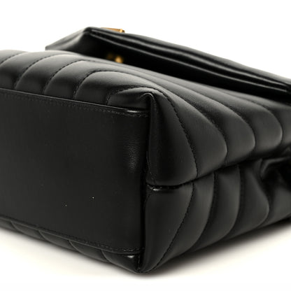 Saint Laurent Calfskin Y Quilted Monogram Small Loulou Chain Satchel Black 11 of 11