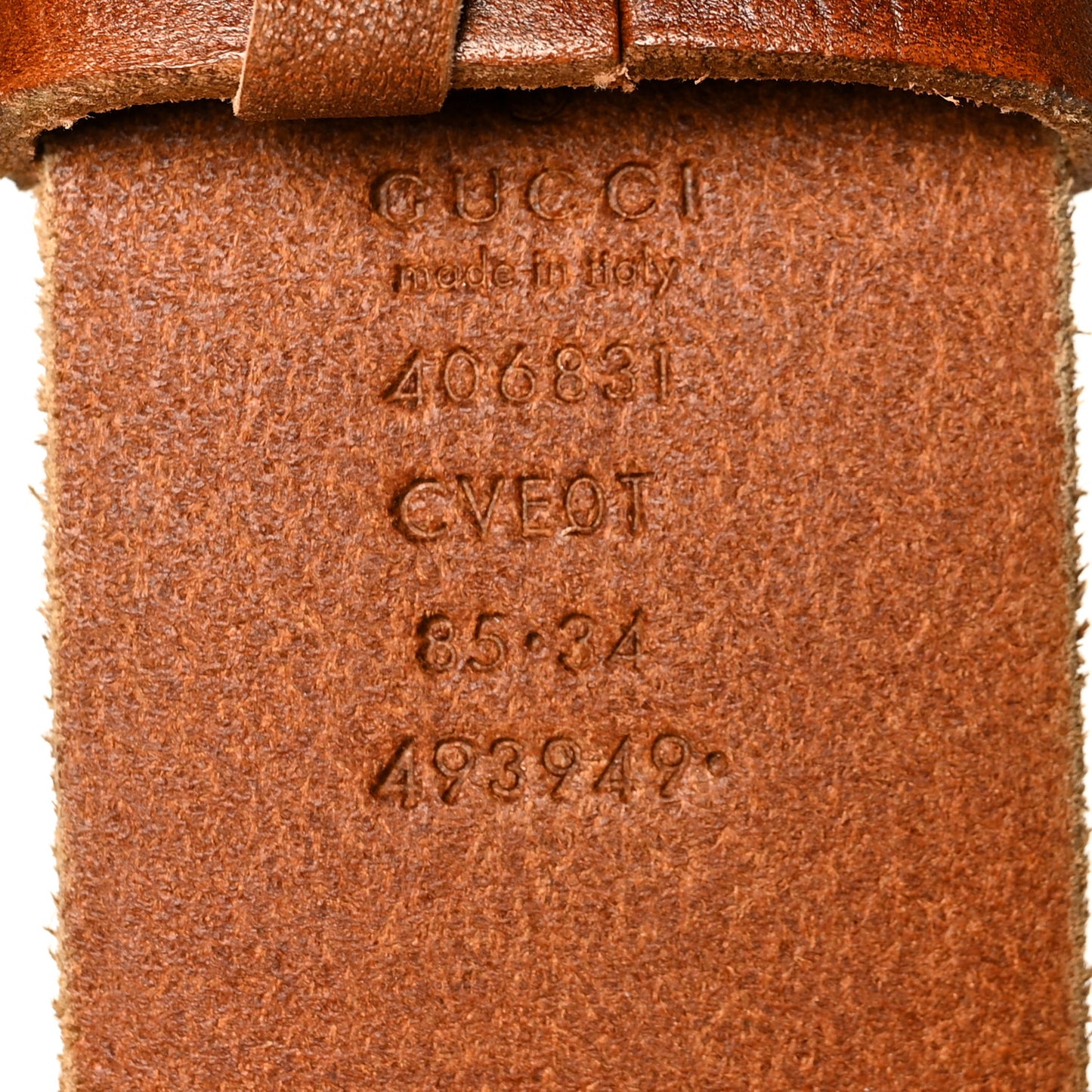 Faded Calfskin Double G 40mm Belt 85 34 Cuir