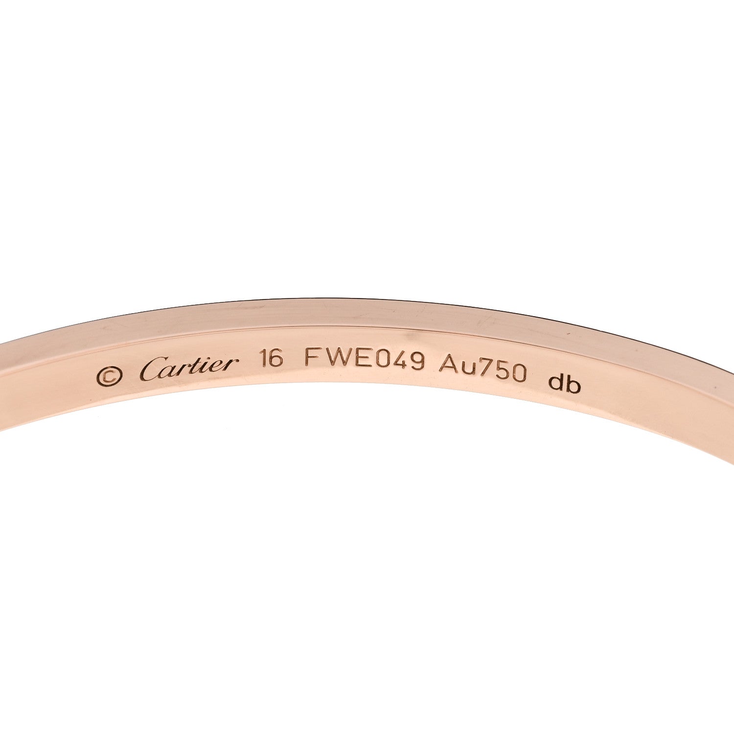 Cartier 18K Pink Gold Small LOVE Bracelet 16 4 of 5