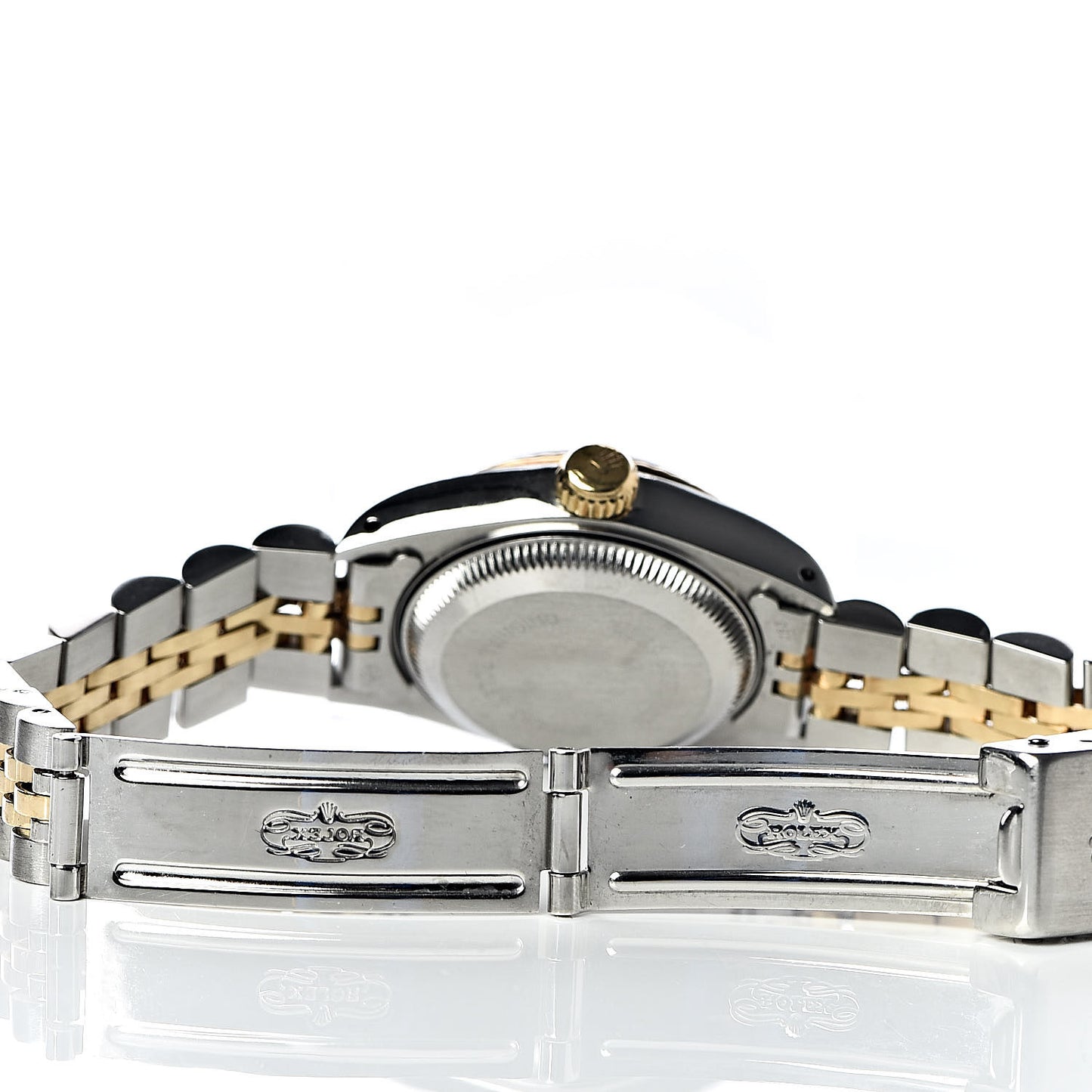 Stainless Steel 18K Yellow Gold 26mm Oyster Perpetual Datejust Watch Black Jubilee 69173