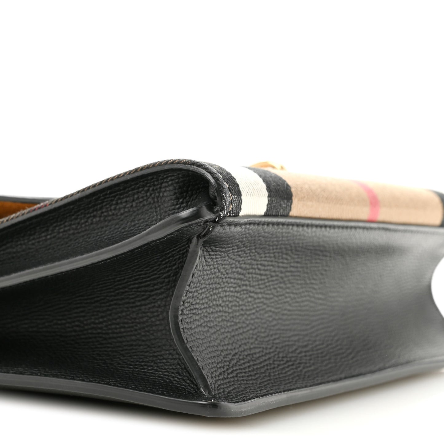 Derby Calfskin House Check Small Macken Crossbody Bag Black