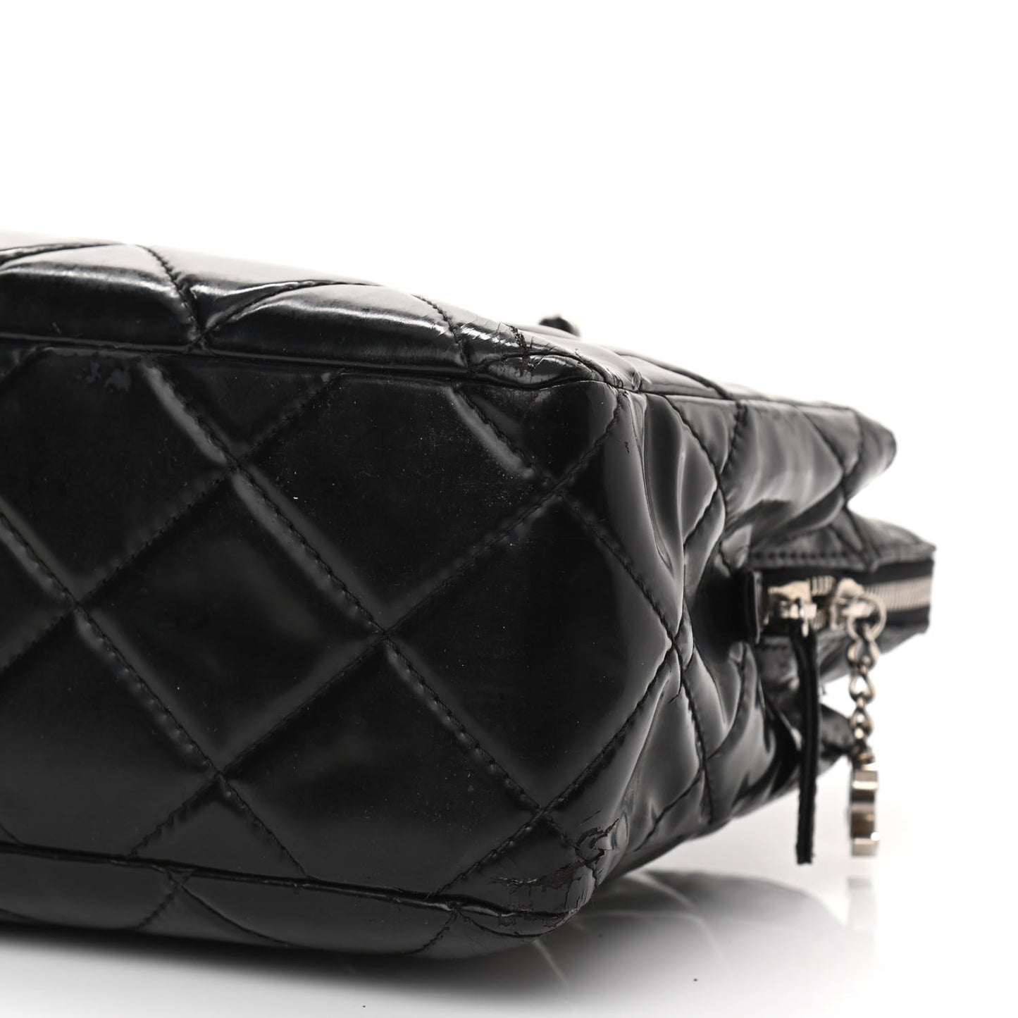 Vinyl Quilted In The Business Tote Black