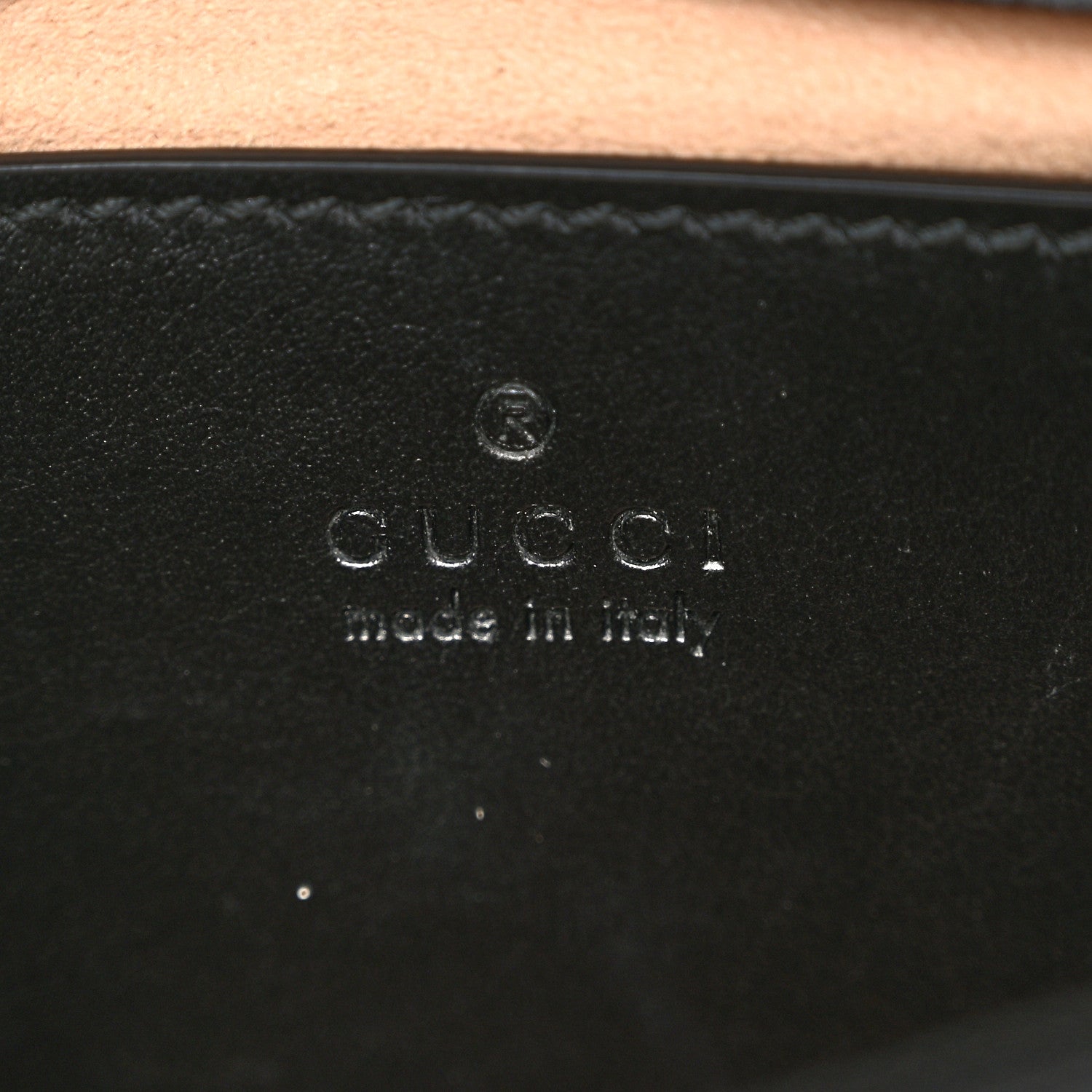 Gucci Calfskin Matelasse Mini GG Marmont Shoulder Bag Black 6 of 10