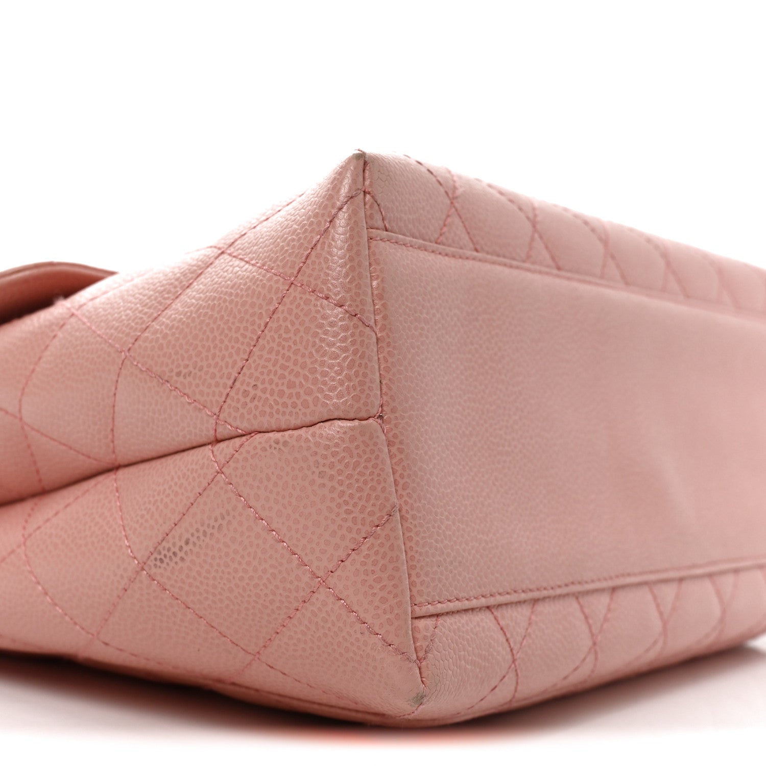 Chanel Caviar Quilted Jumbo Kelly Flap Pink 9 of 10