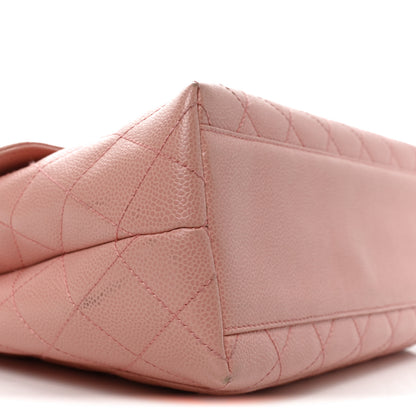 Chanel Caviar Quilted Jumbo Kelly Flap Pink 9 of 10