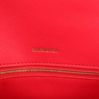 Balenciaga Shiny Box Calfskin Small Hourglass Top Handle Bag Bright Red 6 of 10