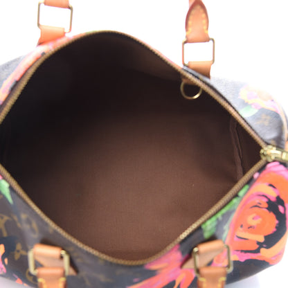 Louis Vuitton Monogram Roses Speedy 30 5 of 16