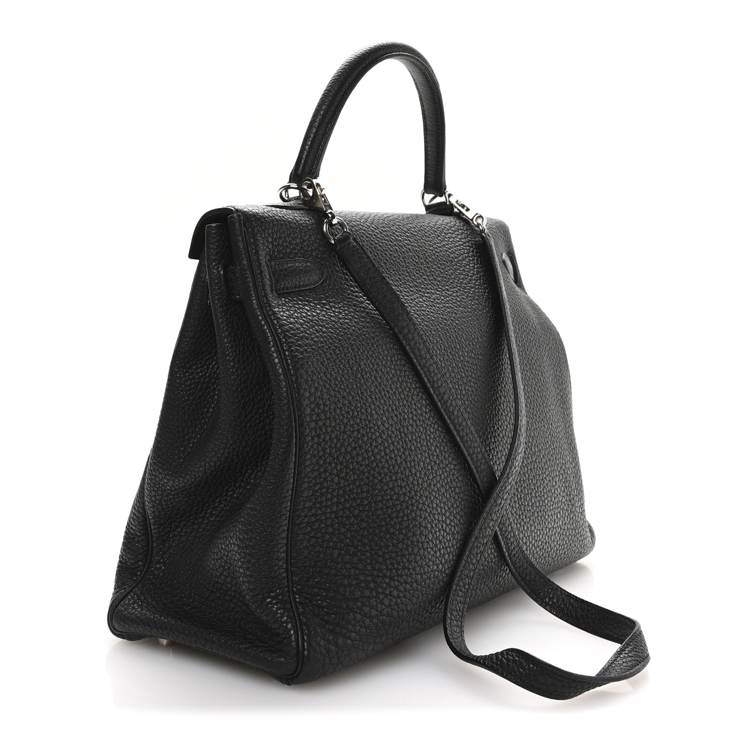 Hermes Fjord Kelly Retourne 35 Black 3 of 12