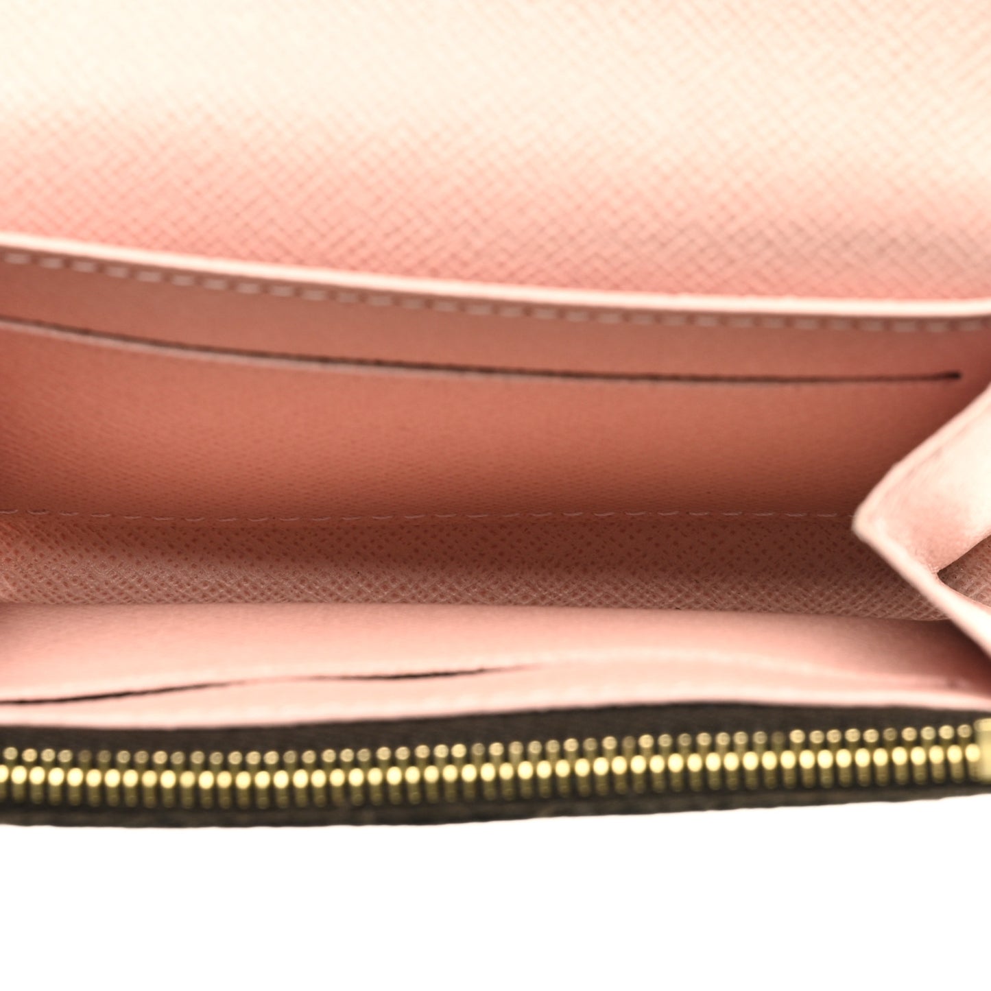 Damier Ebene Rosalie Coin Purse Rose Ballerine