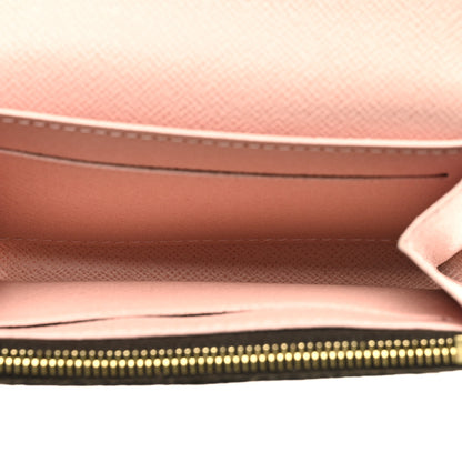 Louis Vuitton Damier Ebene Rosalie Coin Purse Rose Ballerine 5 of 6