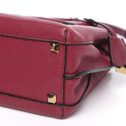 MCM Grained Calfskin Mini Milla Tote Burgundy 11 of 11