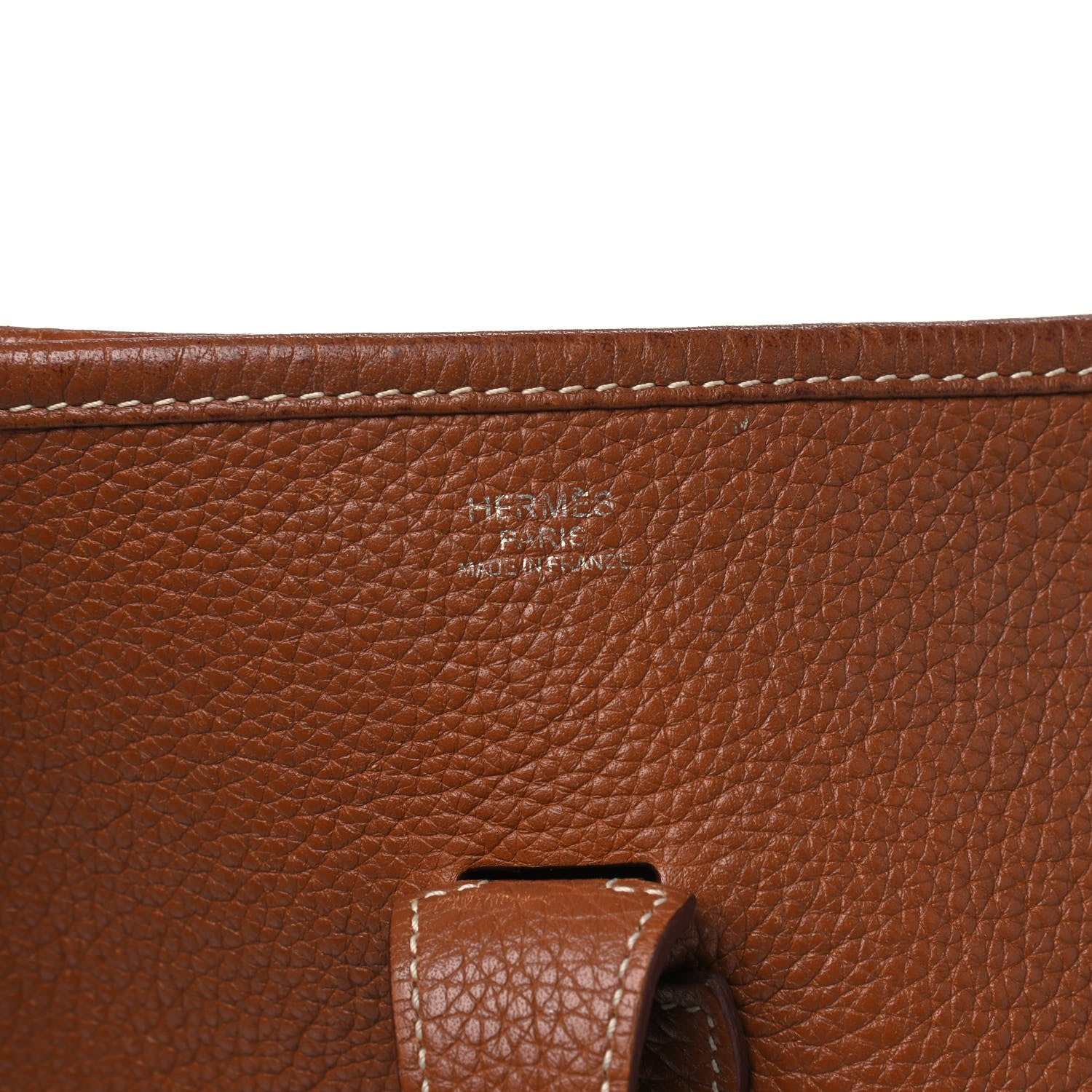 Hermes Taurillon Clemence Evelyne GM Gold 10 of 13