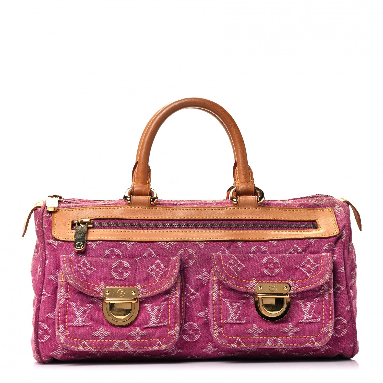 Louis Vuitton Monogram Denim Neo Speedy Fuchsia 1 of 4