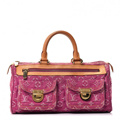 Louis Vuitton Monogram Denim Neo Speedy Fuchsia 1 of 4