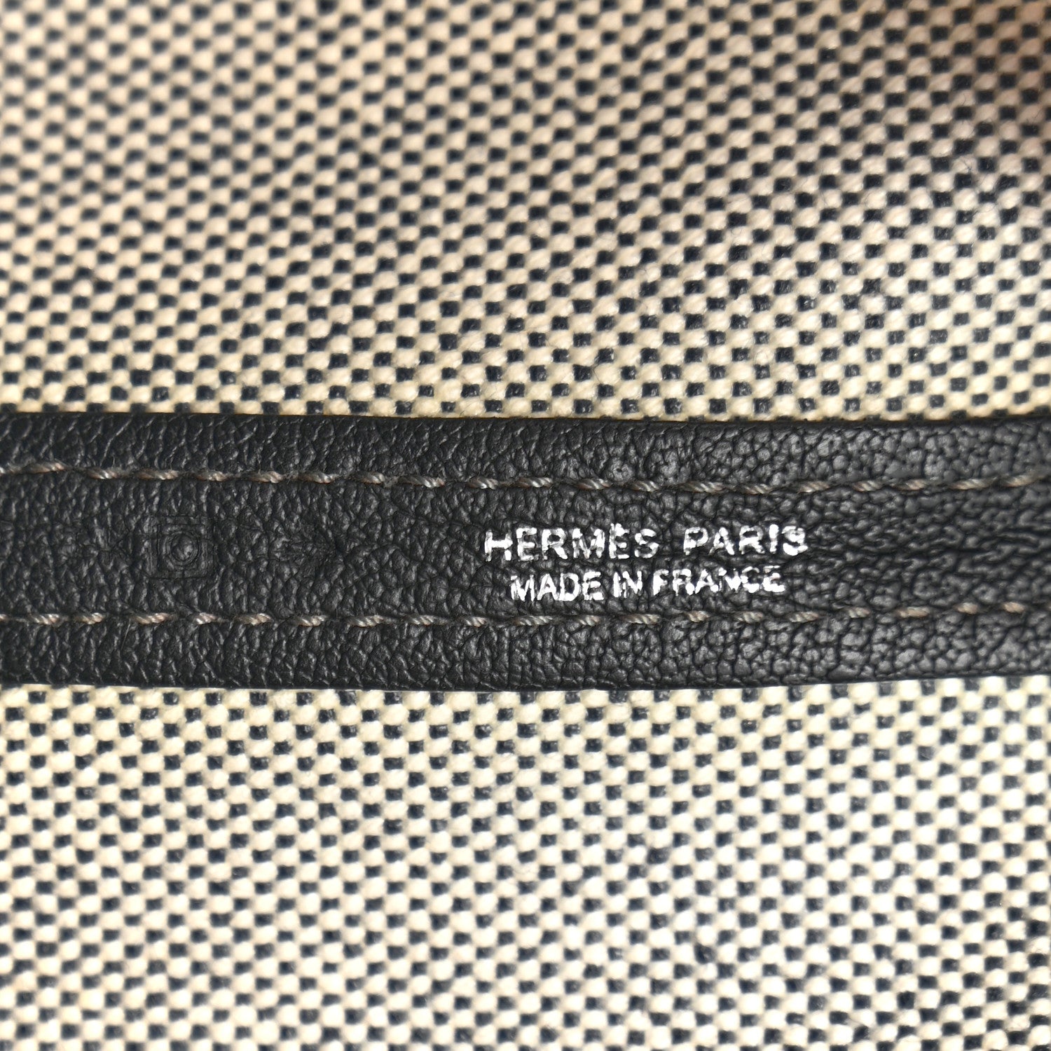 Hermes Buffle Skipper Toile Garden Party 36 MM Tote Black 7 of 18