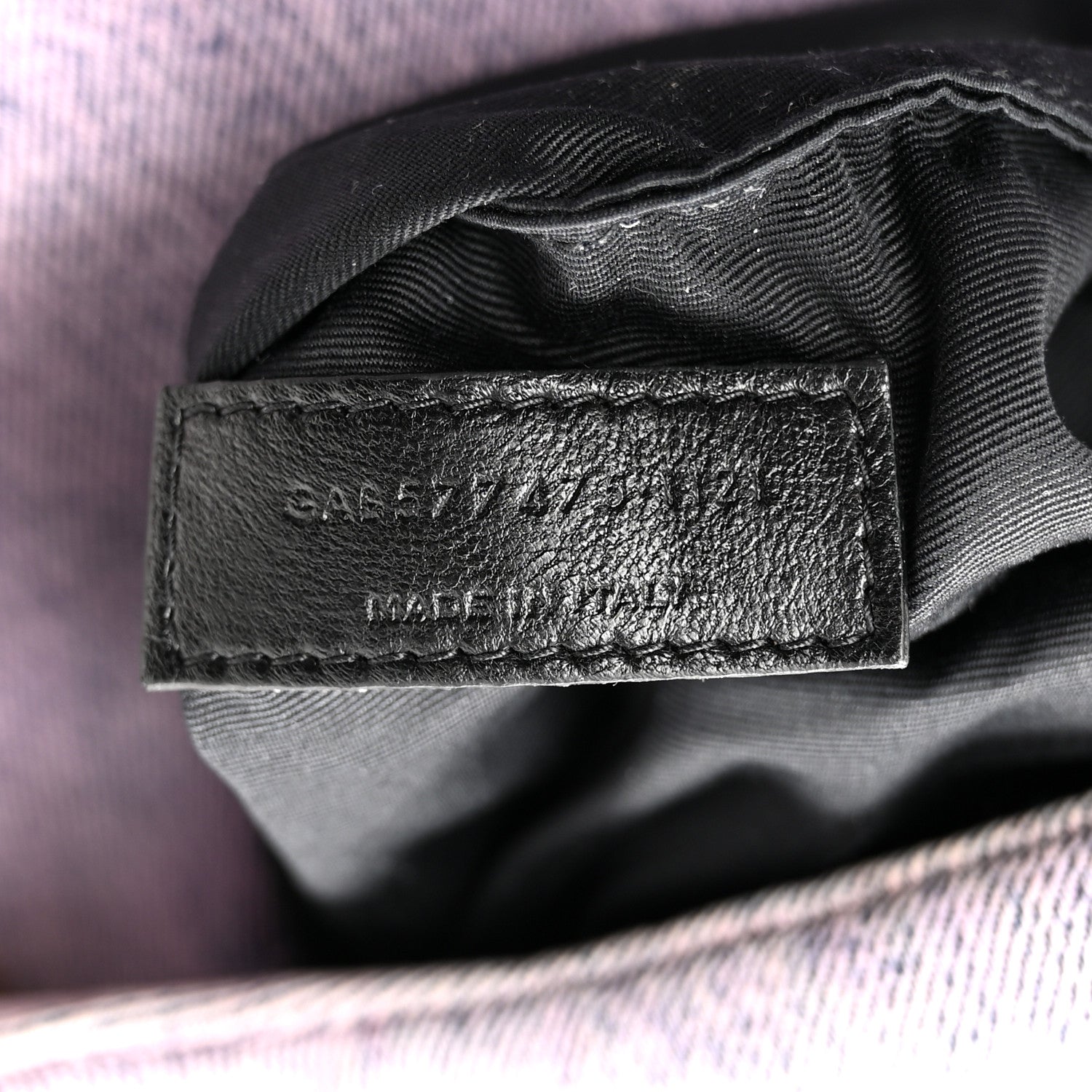 Saint Laurent Denim Quilted Medium Loulou Puffer Monogram Chain Satchel Bleached Lilac 7 of 11